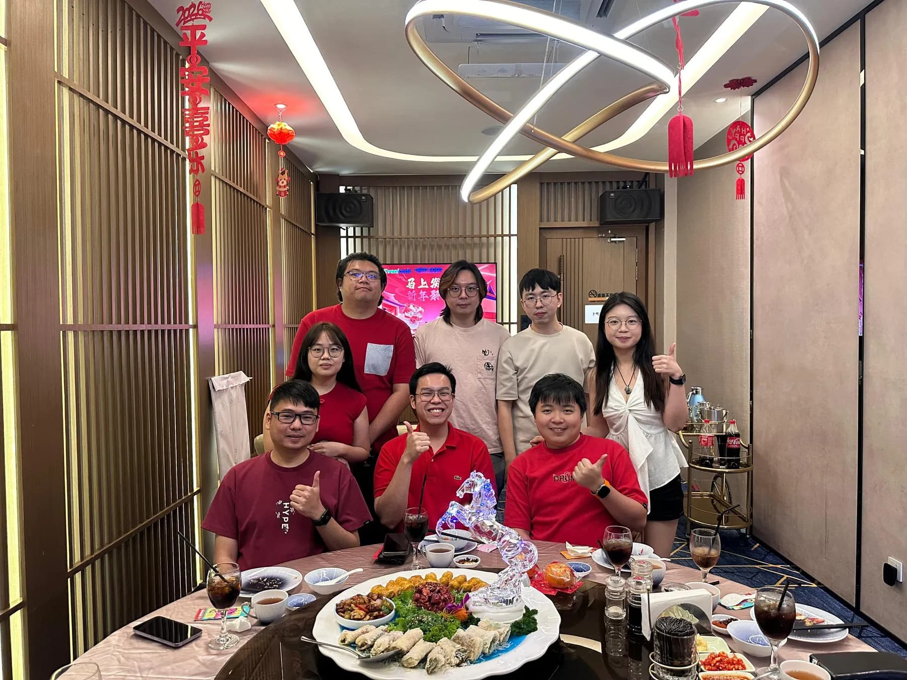 MIRA CODE teammates gathered for a meal.